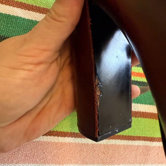 Alexander Wang Kim Oxblood Leather High Heel Ankle Booties with Pointed Toe EU36 - Picture 14 of 16